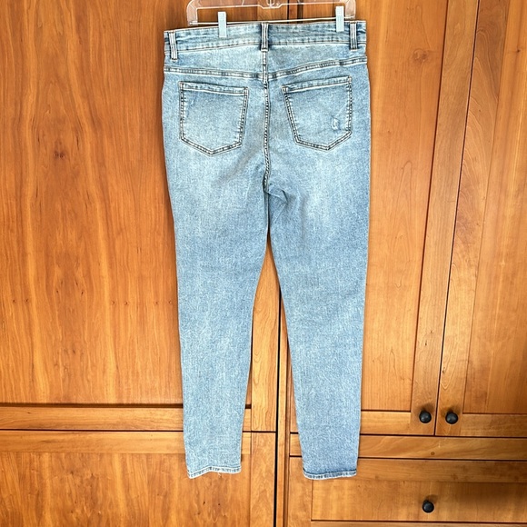 Universal Standard Seine Mid Rise Skinny Jeans size 10 Dark Wash Blue - Picture 2 of 6